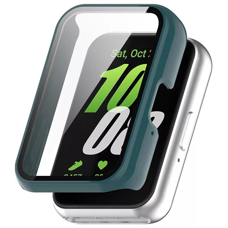 Samsung Galaxy Fit 3 Hard Case with Glass (Pine Green)