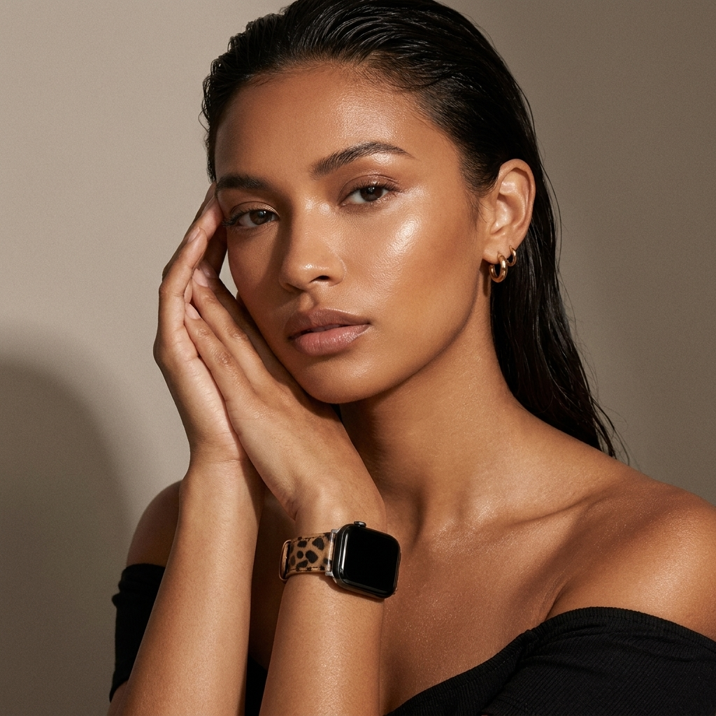 xoxo Wildhearts Apple Watch Leather Strap (Leopard)