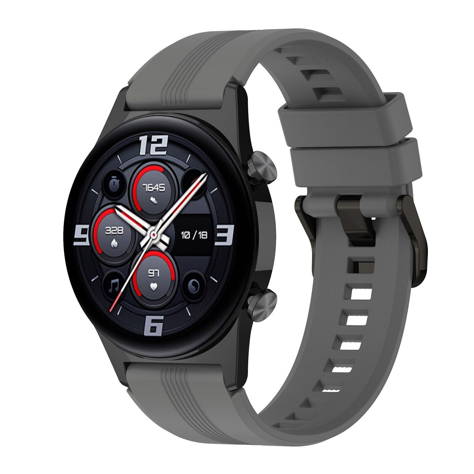 honor-watch-gs-3-siliconen-bandje-donkergrijs