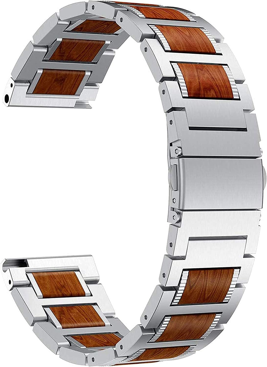 Garmin Forerunner 255 Wooden / Steel Strap (Silver)