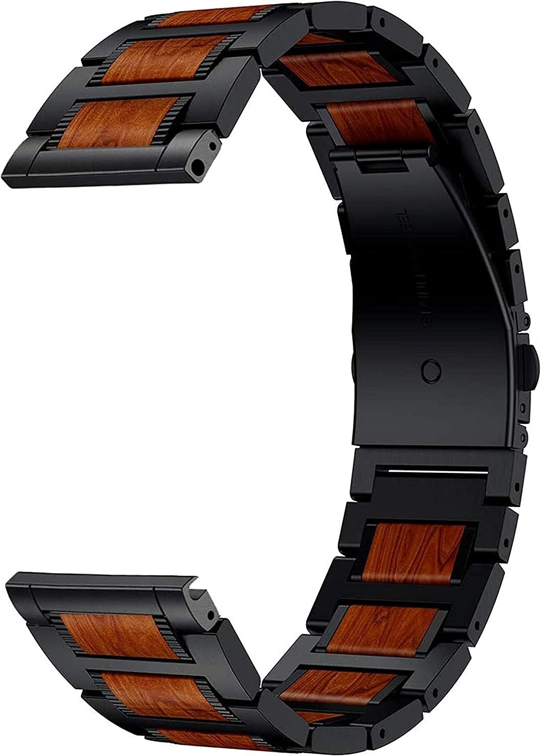 OnePlus Watch 3 Wooden/Steel Strap (Black)