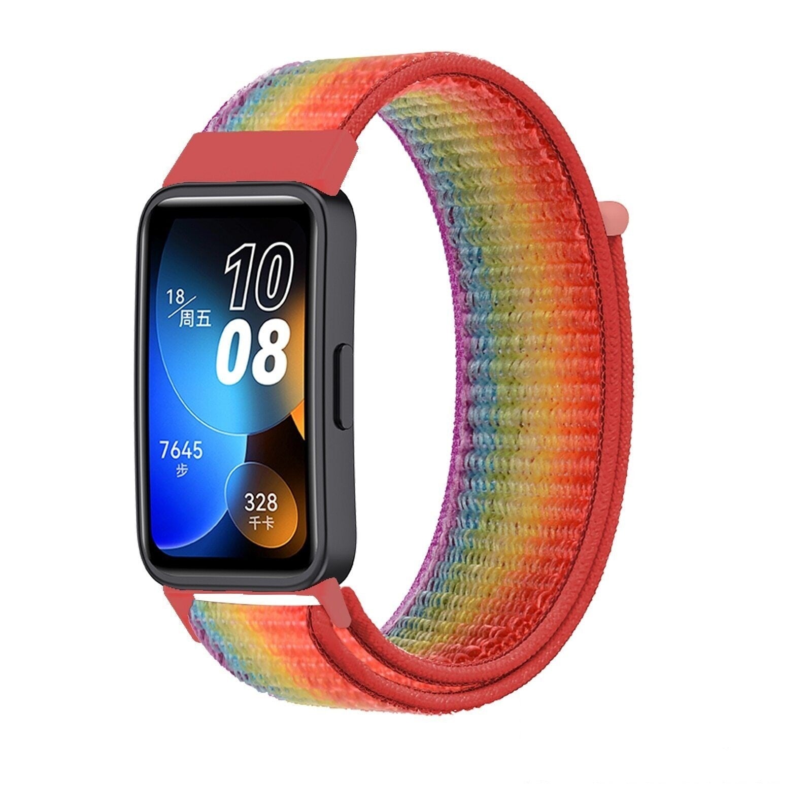 huawei-band-8-nylon-band-regenboog