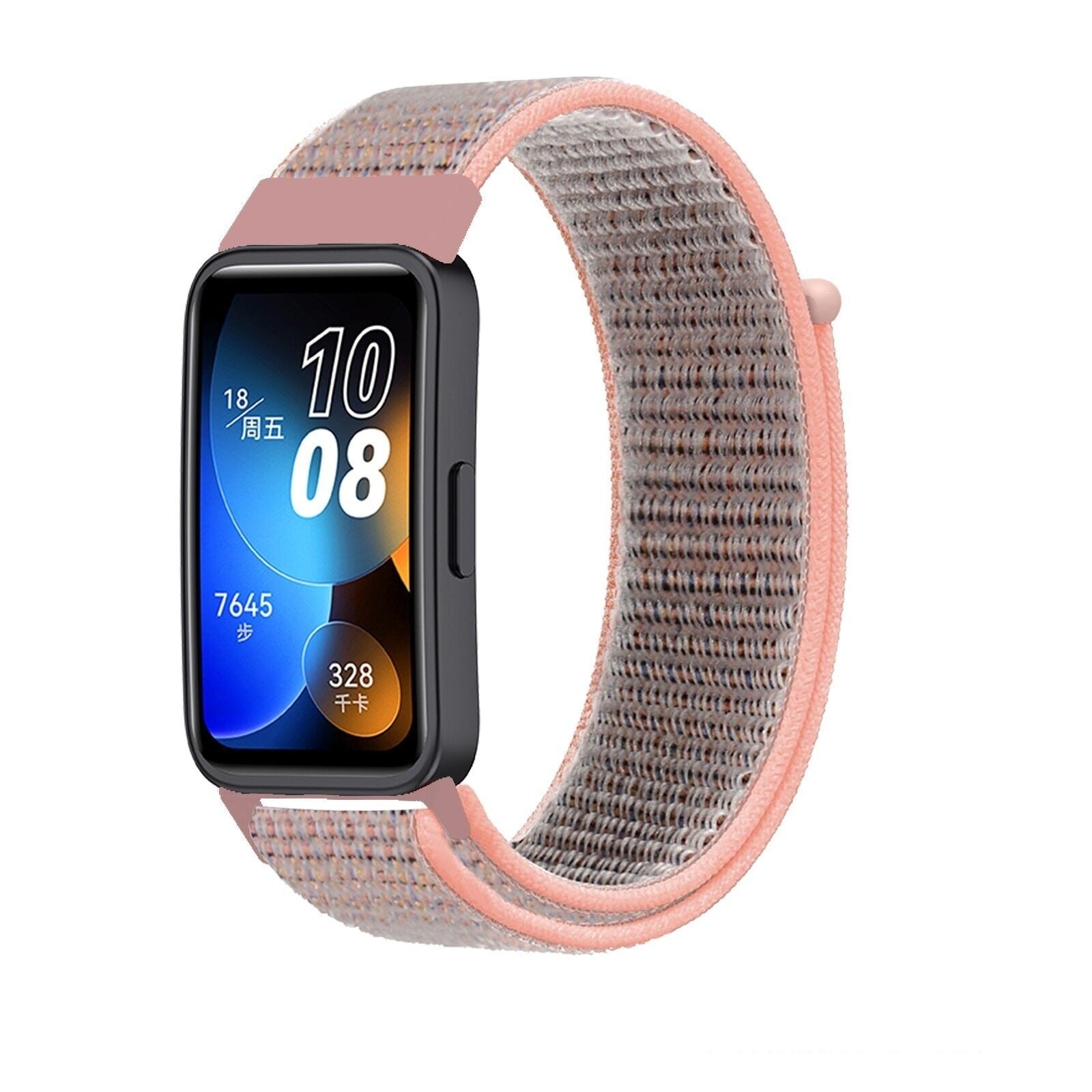 huawei-band-8-nylon-band-roze