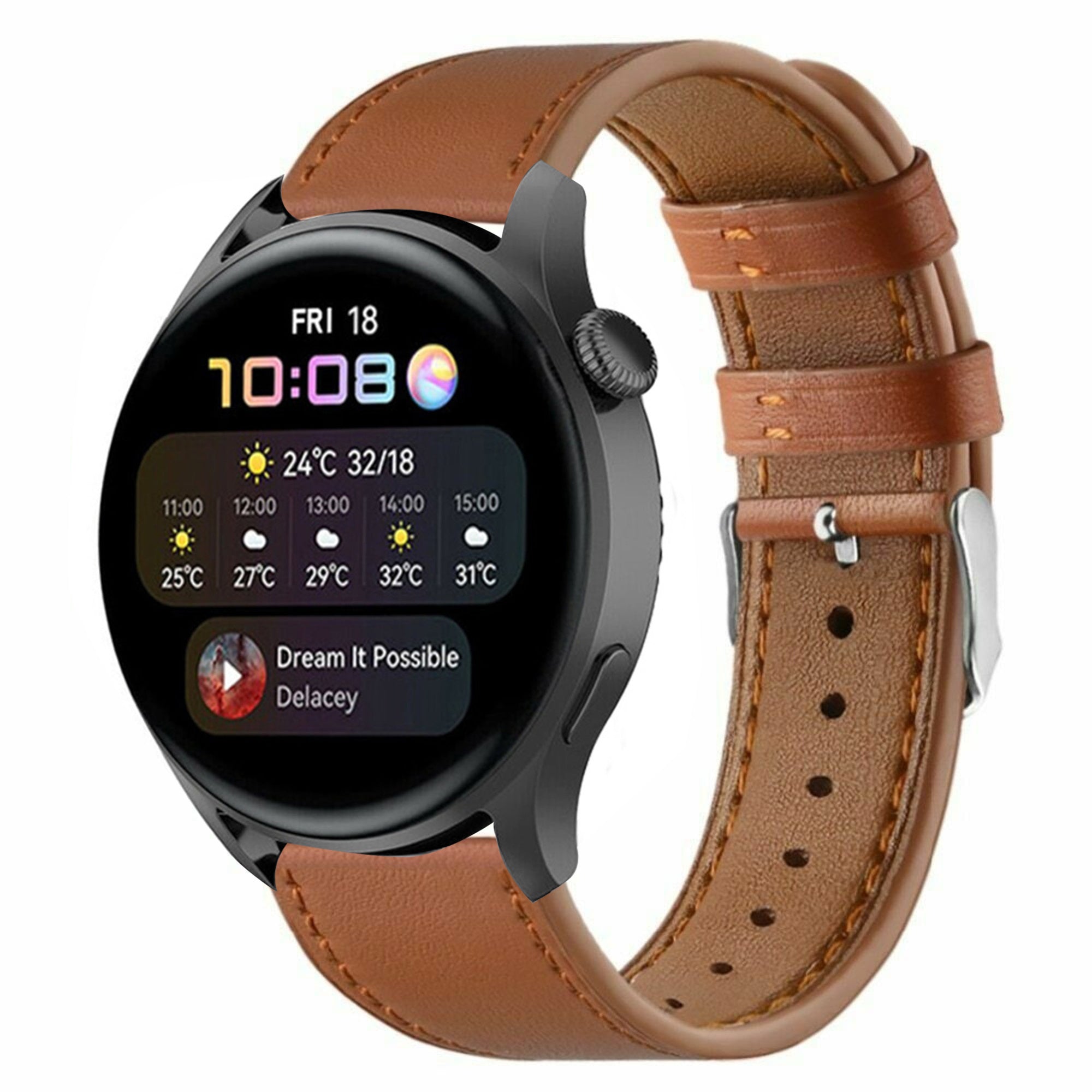 Huawei Watch 3 (Pro) Modern Leather Strap (Brown)