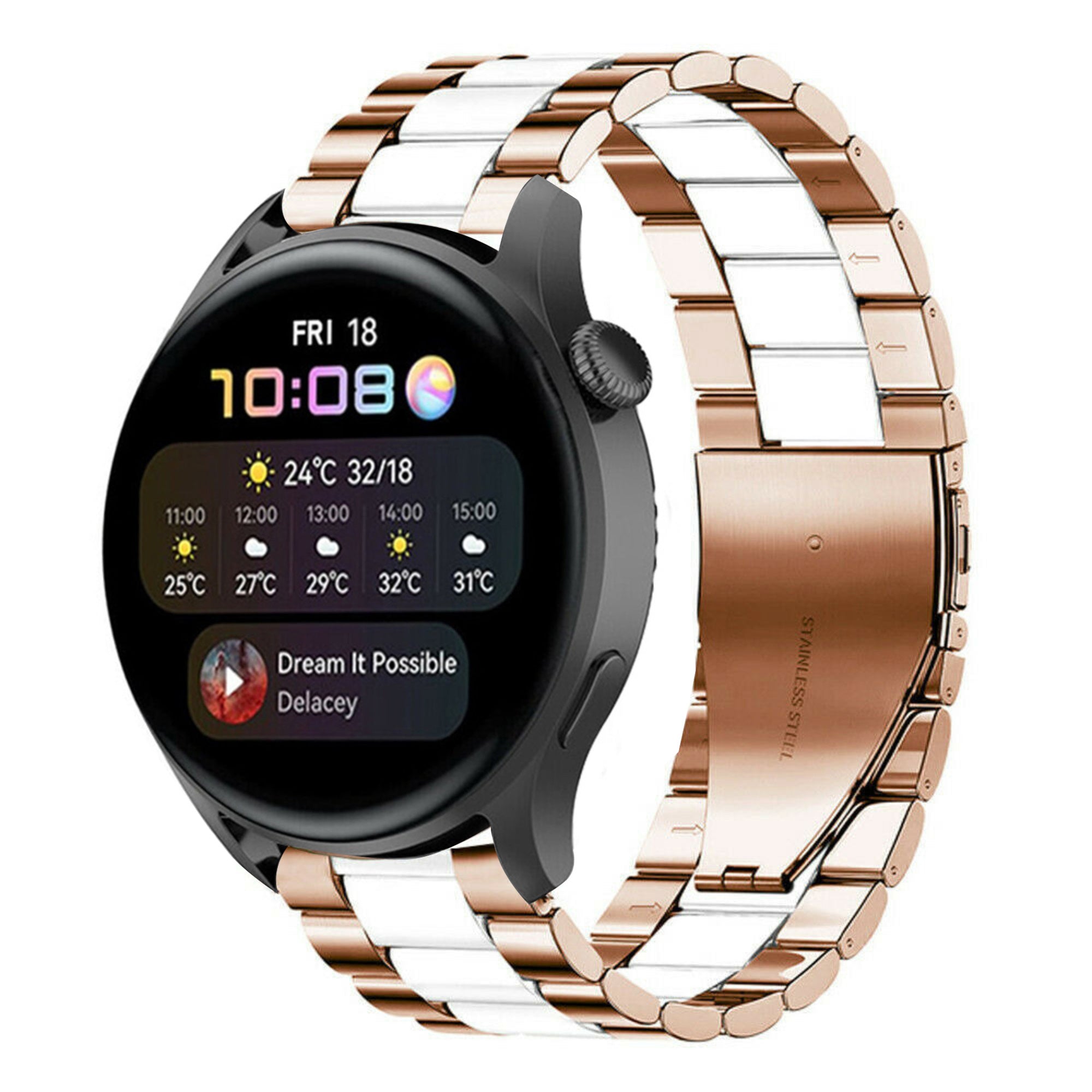 huawei-watch-3-stalen-band-rose-goud-wit