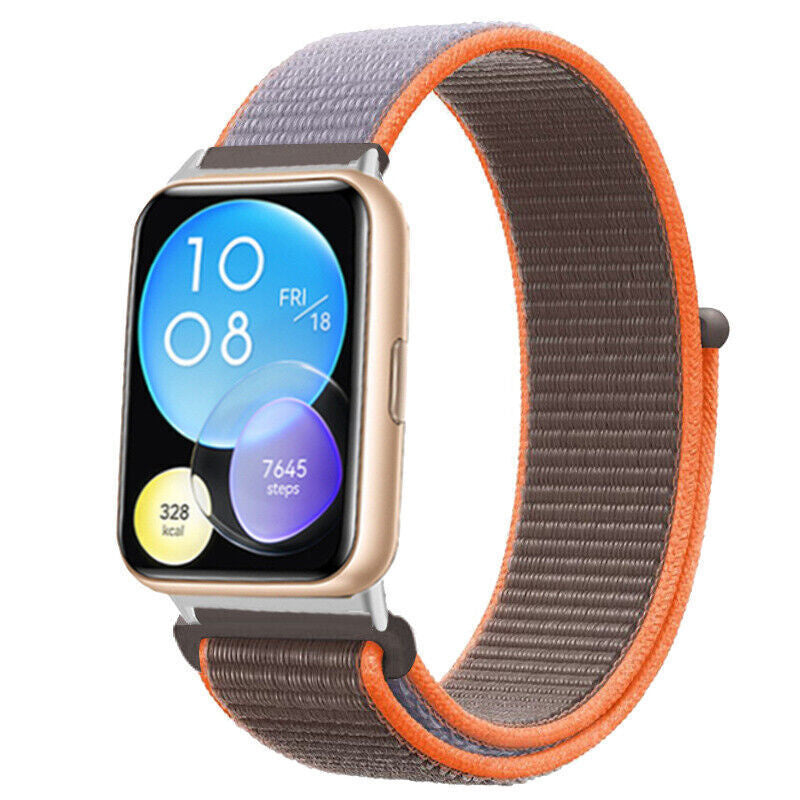 huawei-watch-fit-2-nylon-armband-braun-orange