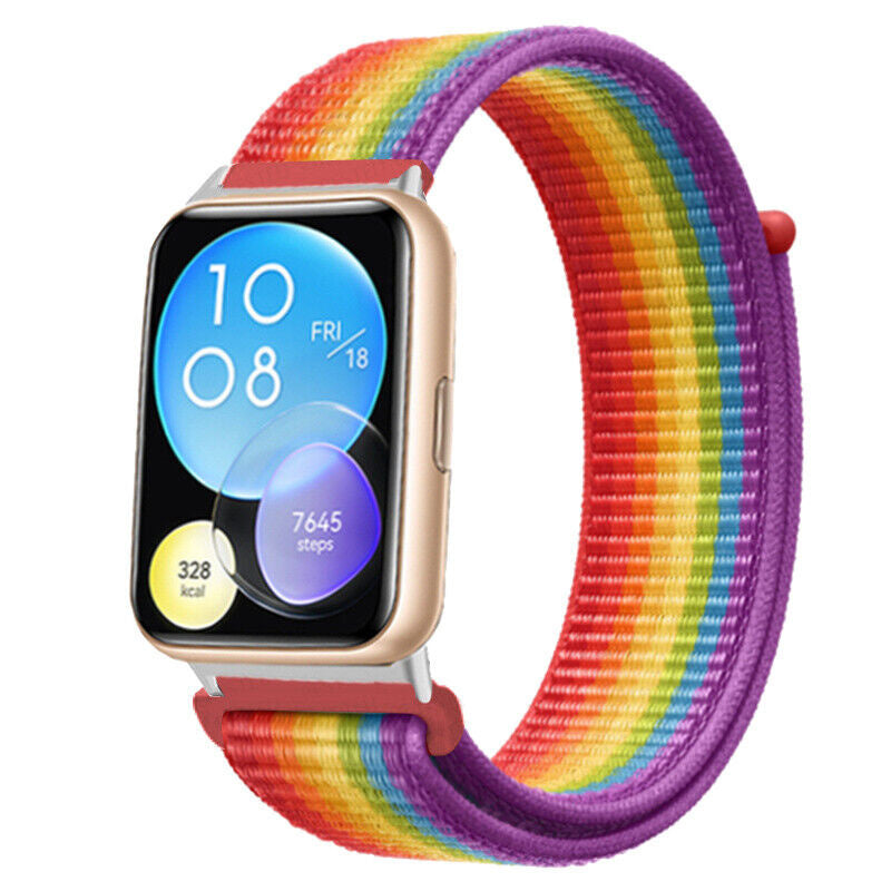 huawei-watch-fit-2-nylon-armband-regenbogen