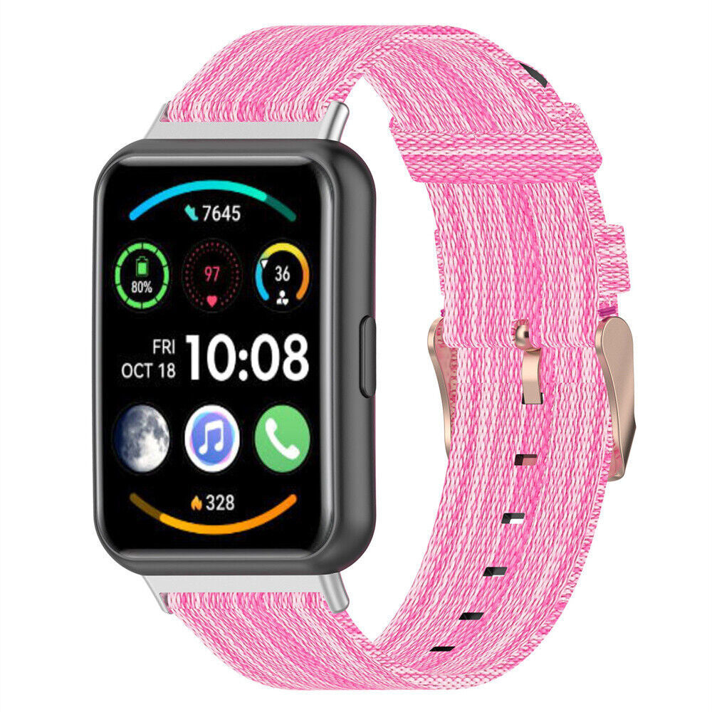 huawei-watch-fit-2-nylon-schnallenarmband-rosa