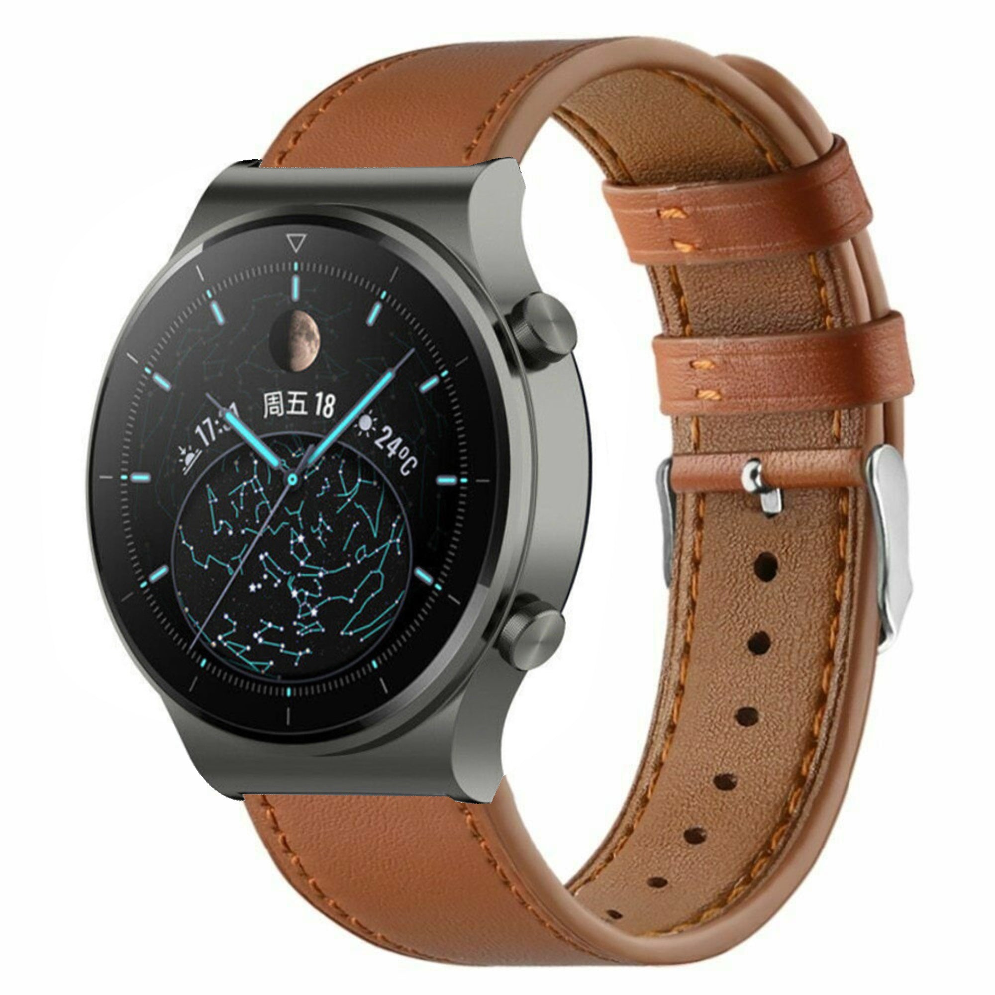 huawei-watch-gt-2-pro-leren-bandje-bruin