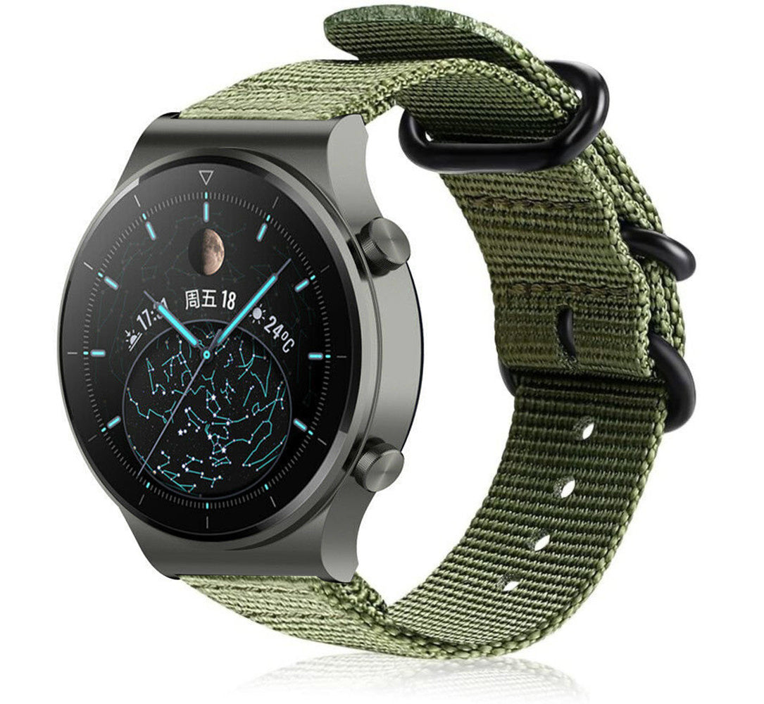 huawei-watch-gt-2-pro-nylon-gesp-band-groen