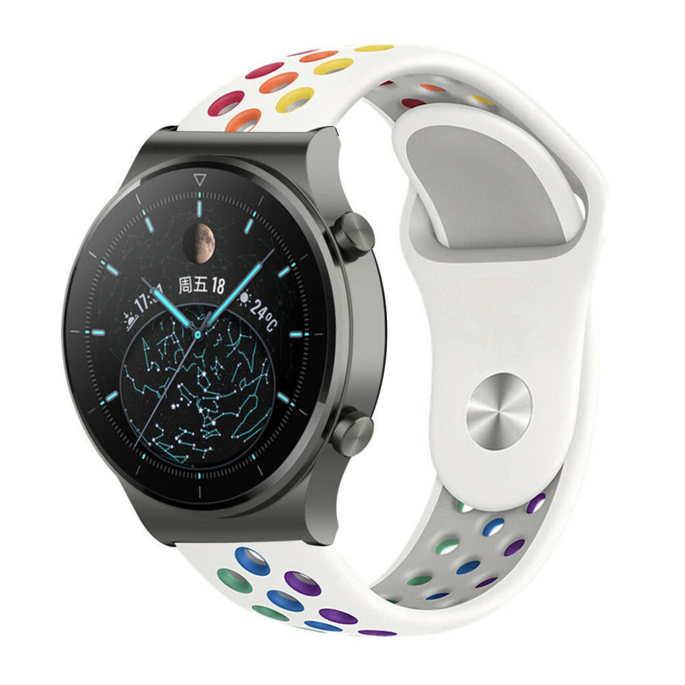 Huawei Watch GT Pro Sport Strap (White/Colourful)