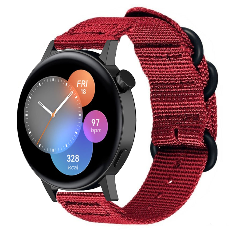 huawei-watch-gt-3-42mm-nylon-schnallenarmband-rot