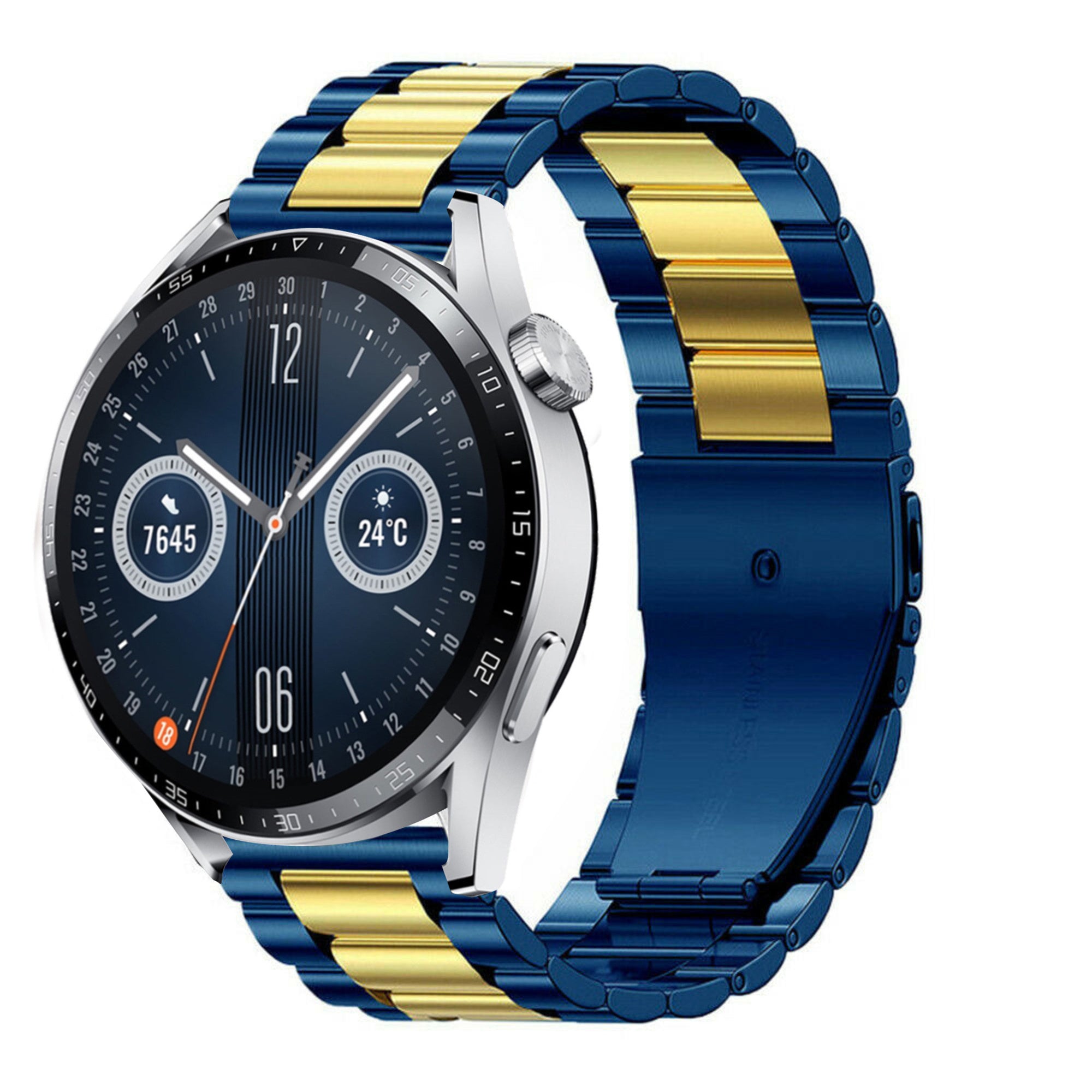 huawei-watch-gt-3-46mm-stalen-band-blauw-goud