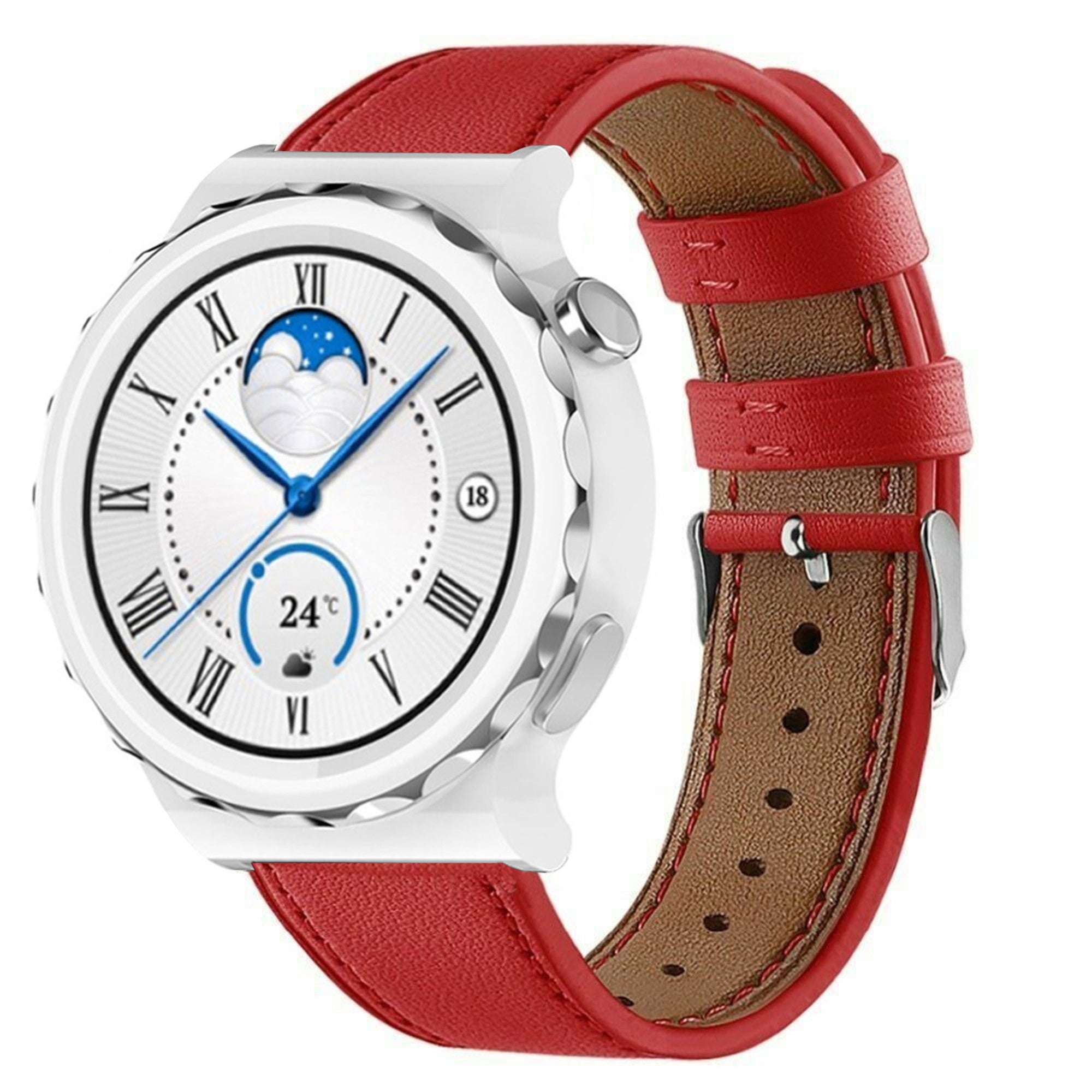 huawei-watch-gt-3-pro-43mm-leren-bandje-rood