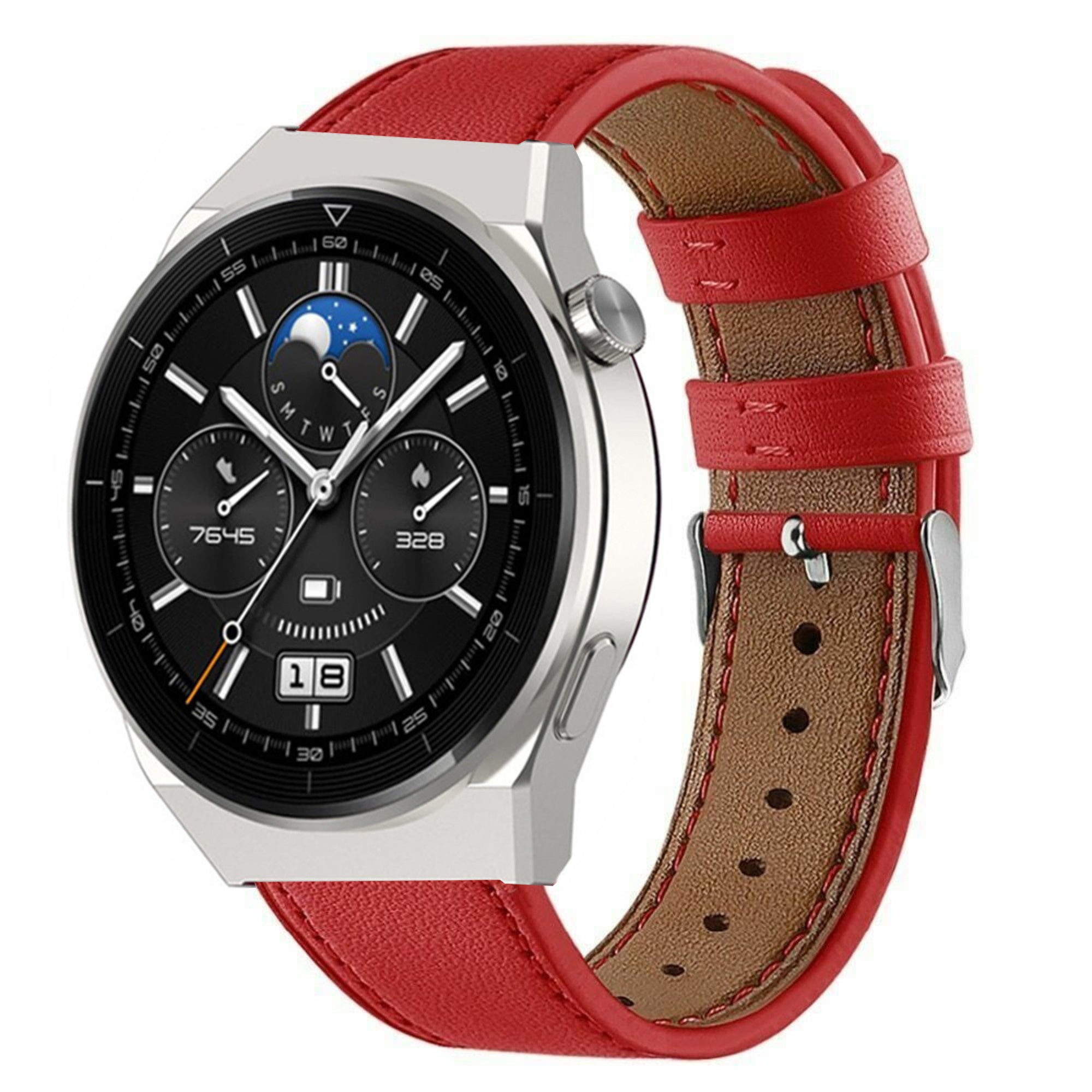 huawei-watch-gt-3-pro-46mm-leren-bandje-rood