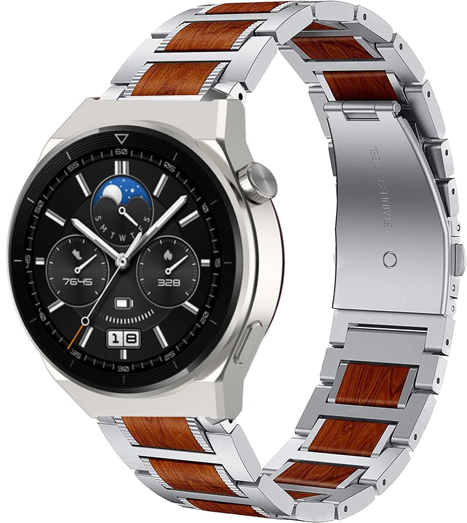 huawei-watch-gt-3-pro-46mm-stalen-houten-band-zilv