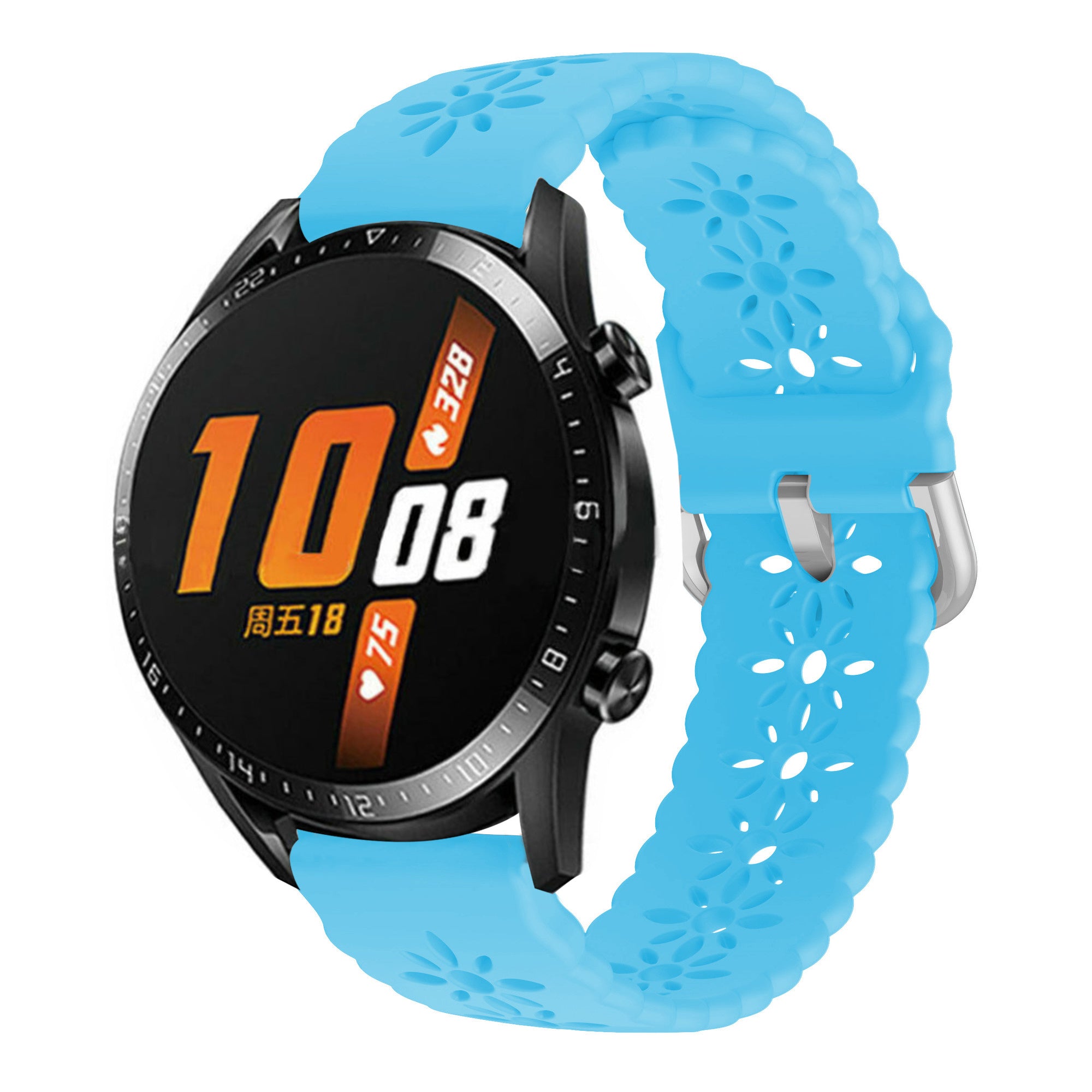 huawei-watch-gt-siliconen-bandje-patroon-blauw