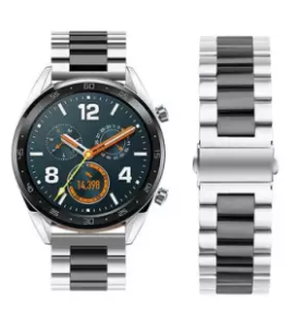 huawei-watch-gt-stalen-band-zilver-zwart