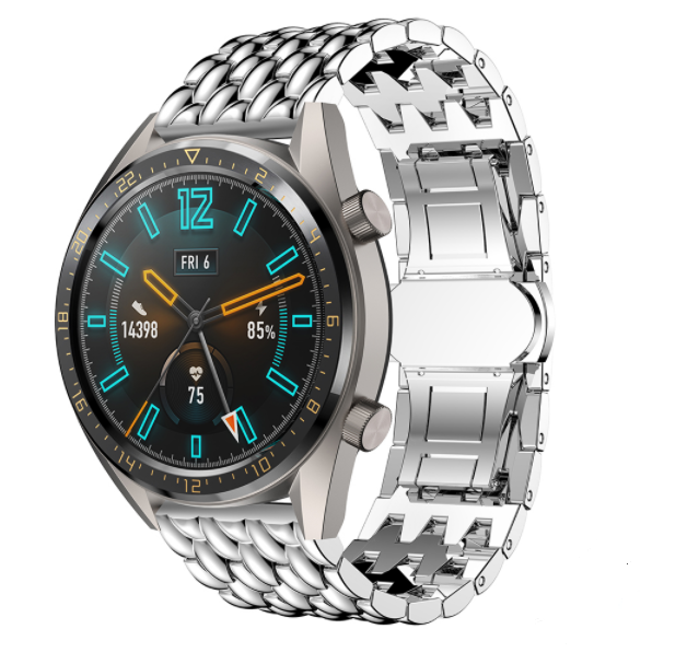 huawei-watch-gt-stalen-draak-band-zilver