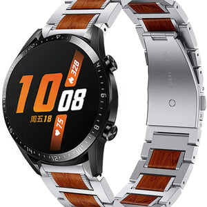 huawei-watch-gt-stalen-houten-band-zilver