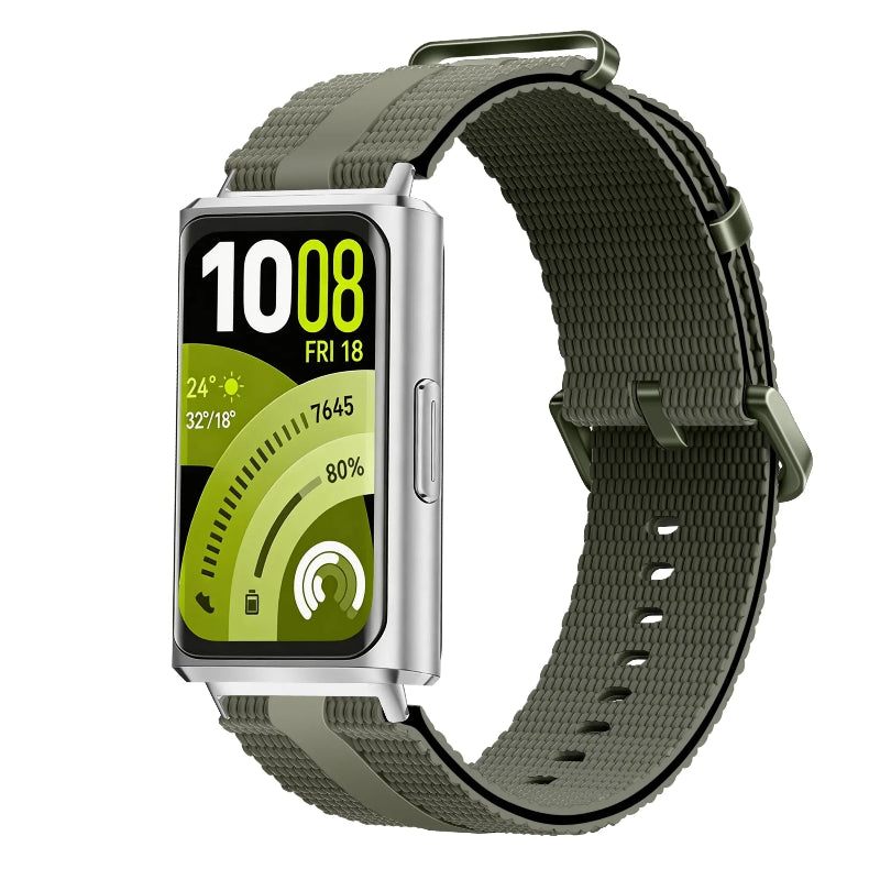 huawei band 11 silicone band green