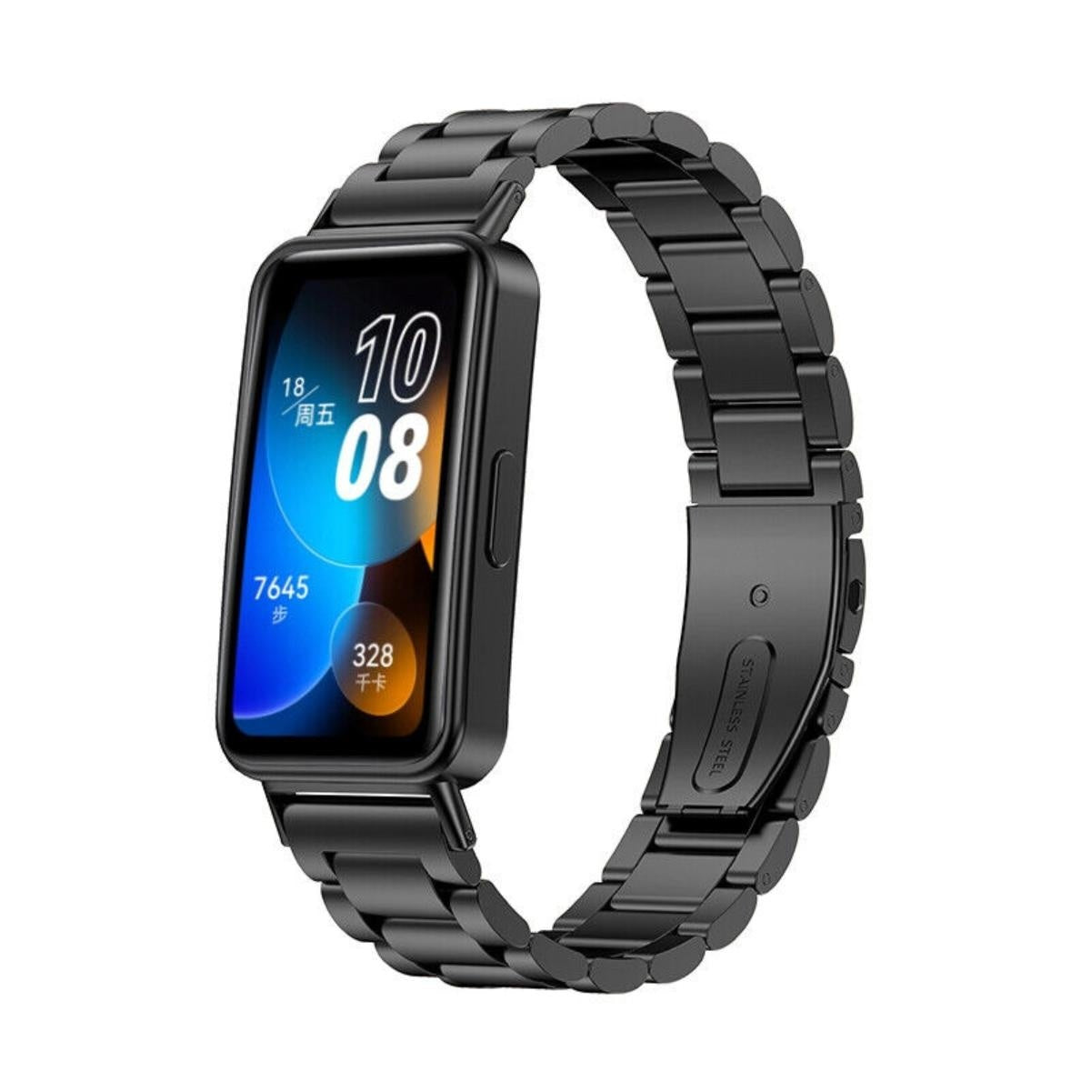 Huawei Band 10 Steel Strap (Black)