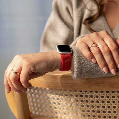 Bandz Apple Watch Ultra Nylon Strap 'Classic' (Red)