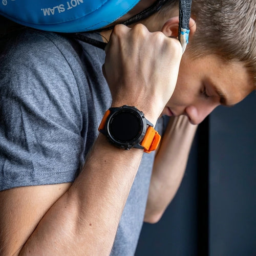 Garmin Fenix 5 (Plus)/6 (Pro) Silicone Strap (Orange)