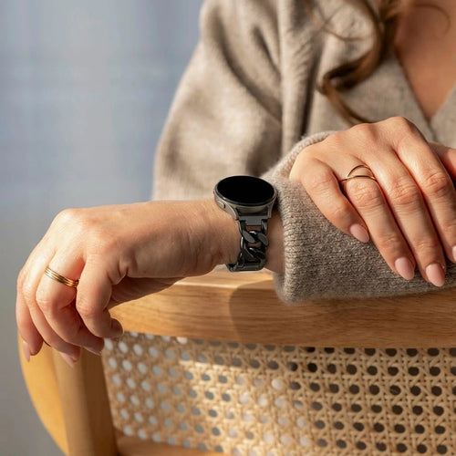 Samsung Galaxy Watch FE Steel Chain Strap (Black)