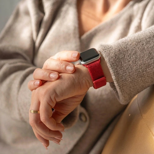 Bandz Apple Watch Ultra Nylon Strap 'Classic' (Red)