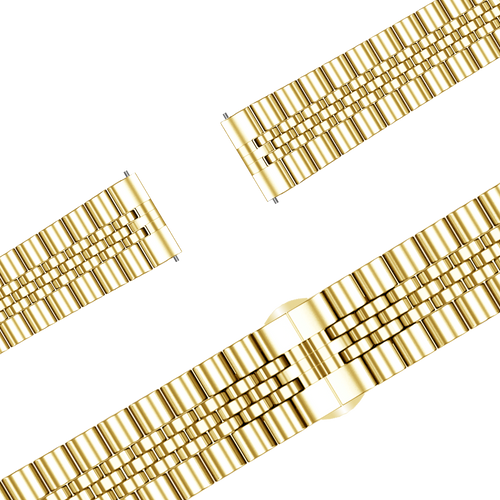 Bandz Garmin Venu 4 - 41mm Steel Strap 'Jubilee' (Gold)