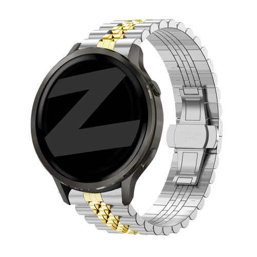 Bandz Garmin Vivoactive 4s Steel Strap 'Jubilee' (Silver/Gold)