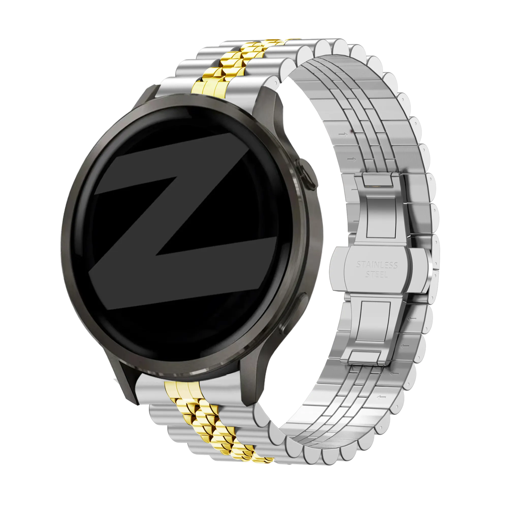 Bandz Garmin Venu 4 - 41mm Steel Strap 'Jubilee' (Silver/Gold)
