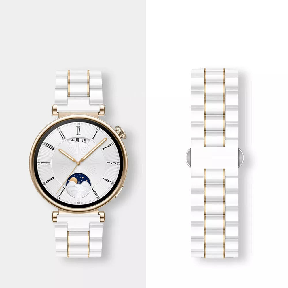 Huawei Watch 5 - 42mm Ceramic Strap (White/Gold)