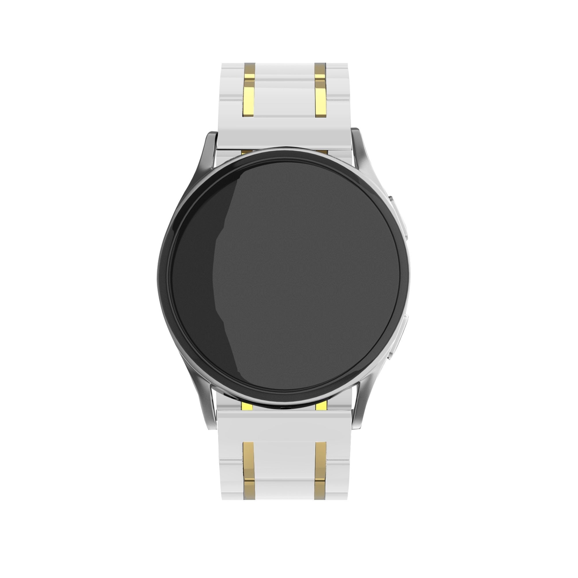 Samsung Galaxy Watch 4 Classic 46mm Ceramic Link Strap (White/Gold)