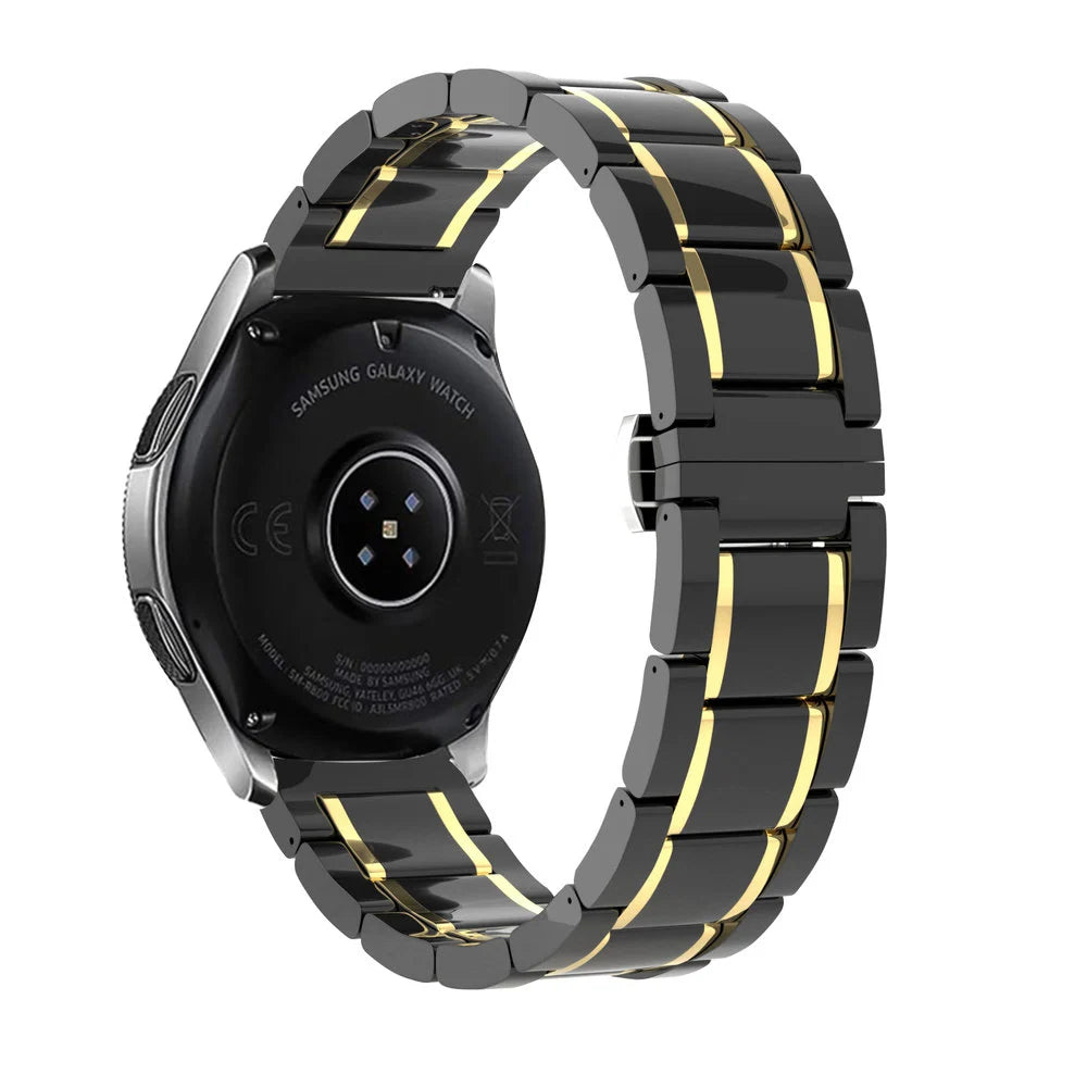 Huawei Watch 5 - 42mm Ceramic Link Strap (Black/Gold)