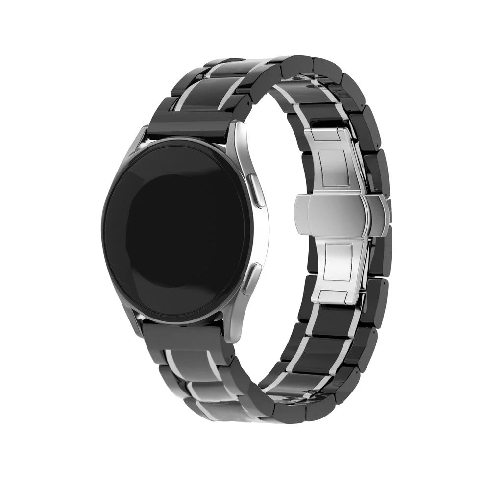 Withings Steel HR - 36mm Ceramic Link Strap (Black/Silver)