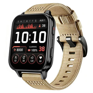 Garmin Venu X1 Nylon Buckle Strap (Khaki)