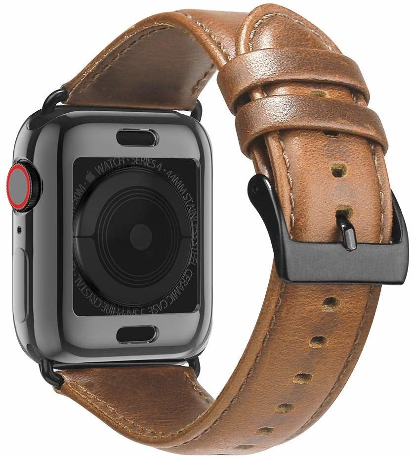 Apple Watch Leather Strap (Brown)