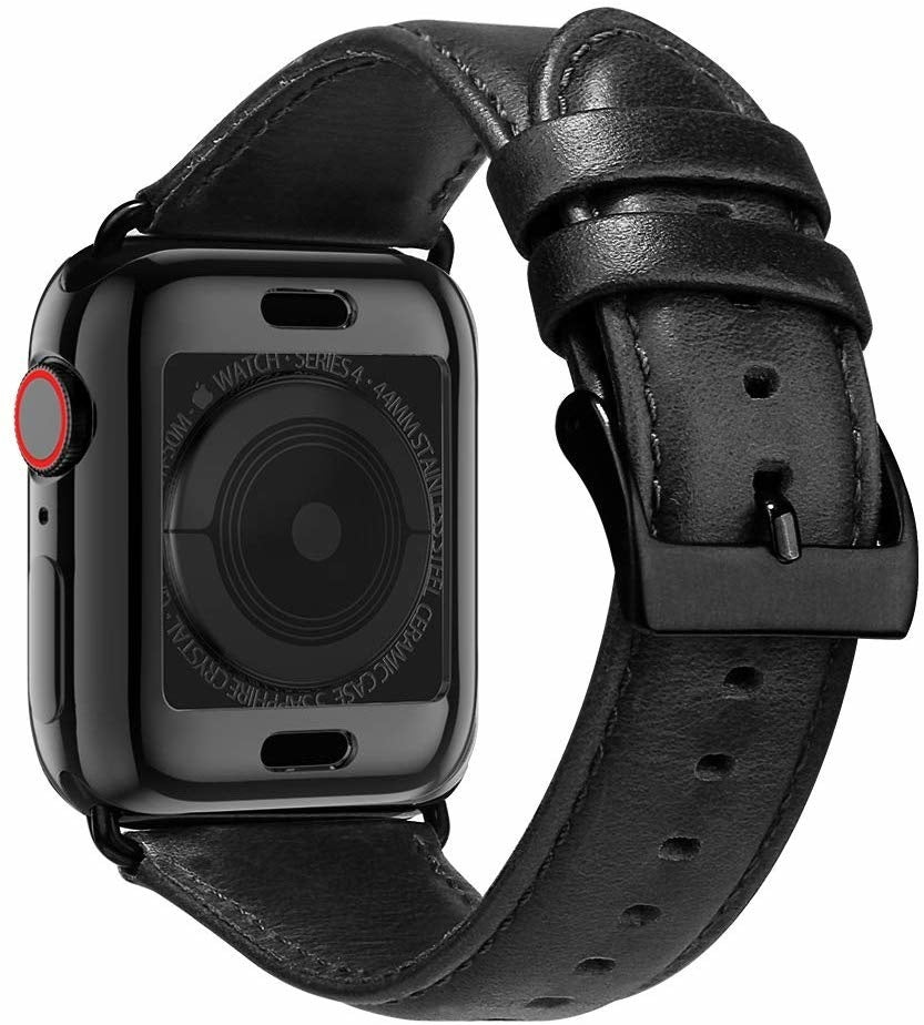 Apple Watch Leather Strap (Black)