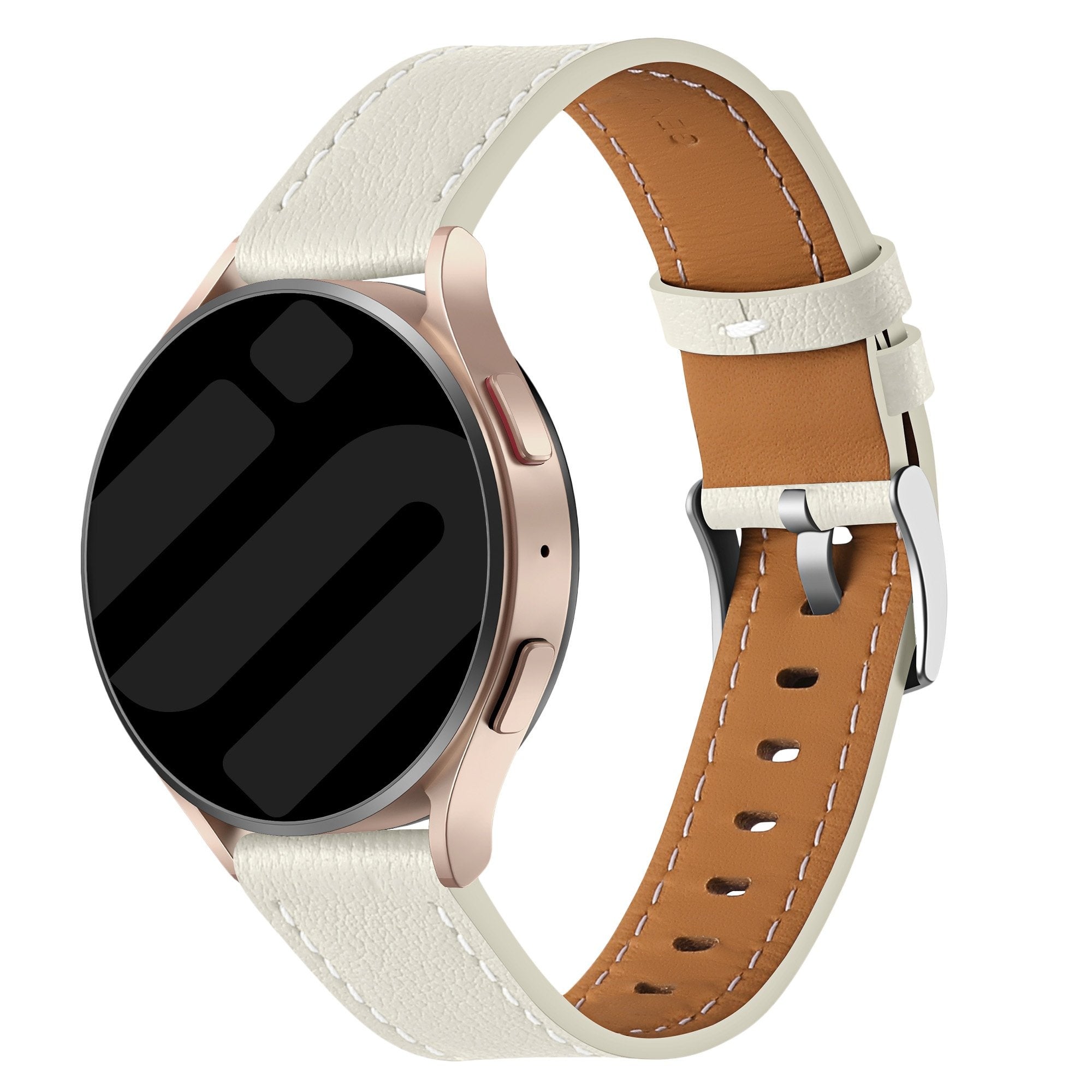 Withings Steel HR - 36mm 'One Push' Leather Strap (Beige)