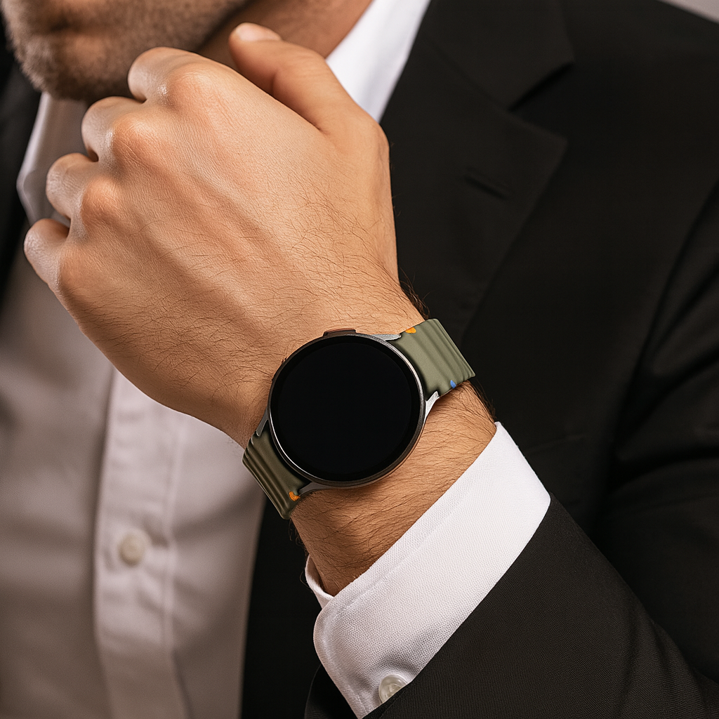 Samsung Galaxy Watch 4 Classic 46mm Wave Strap (Army Green)