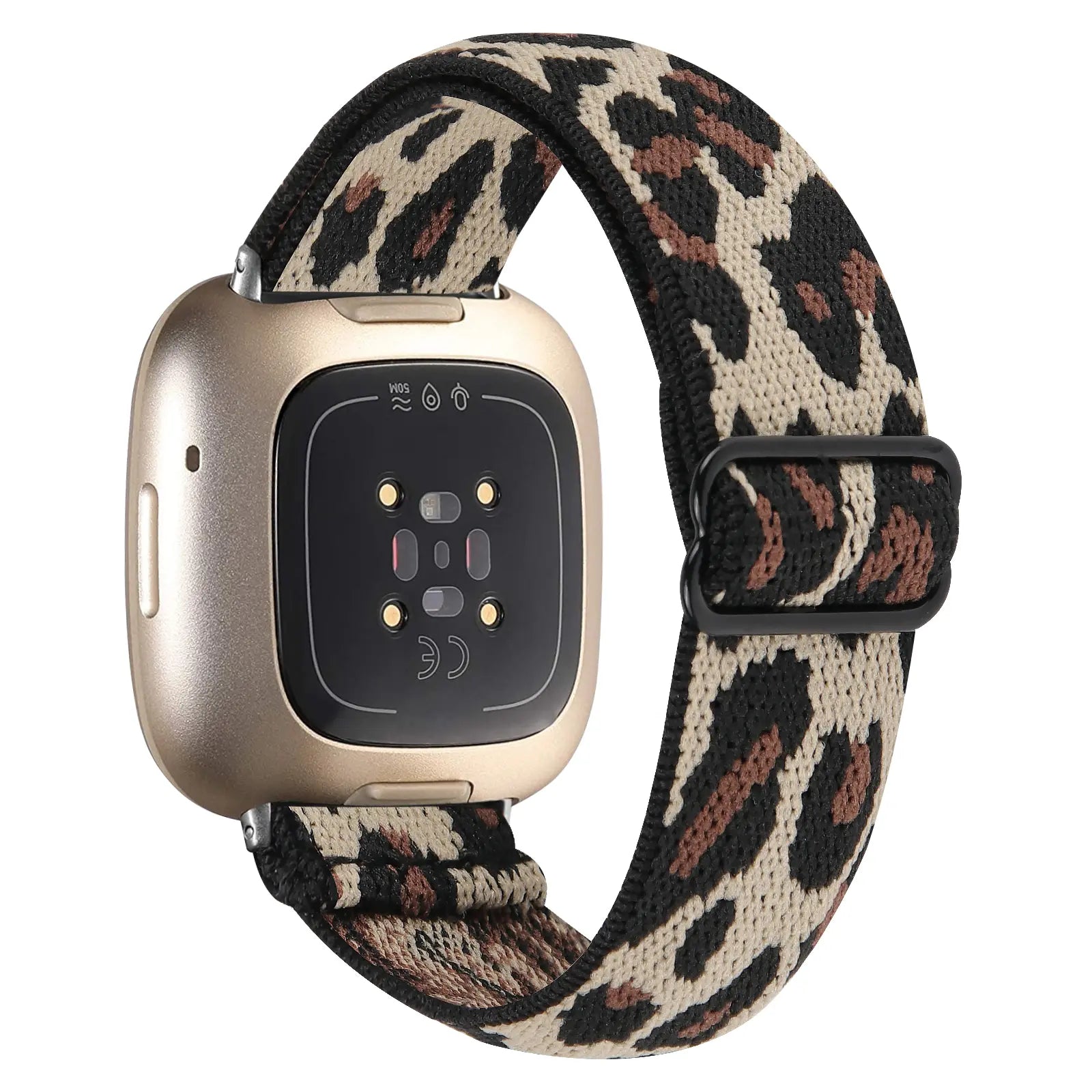 Fitbit Versa 3 Elastic Strap (Leopard)