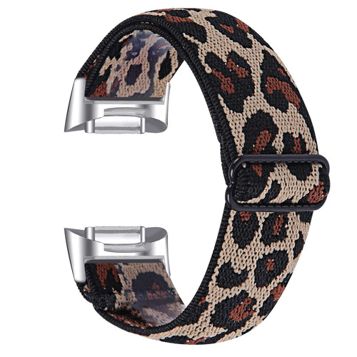Fitbit Charge 6 Elastic Strap (Leopard)