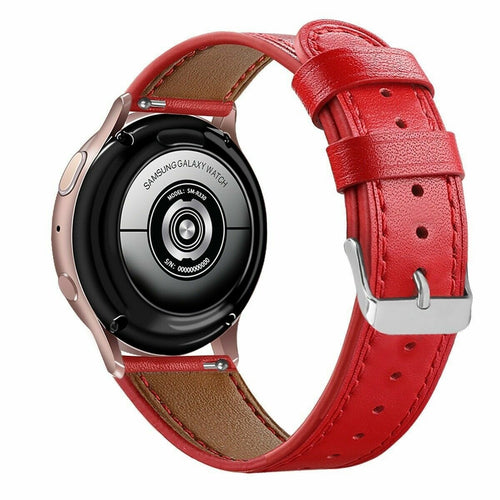 Amazfit Bip U (Pro) Modern Leather Strap (Red)
