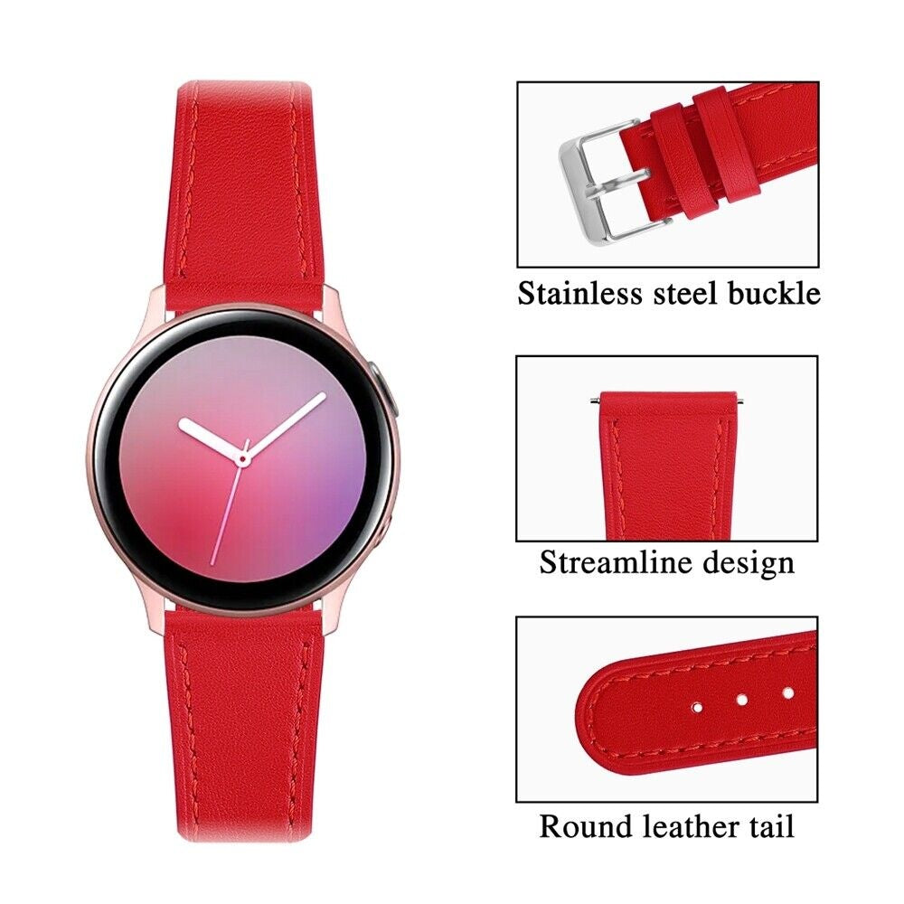 Amazfit Bip 5 Modern Leather Strap (Red)