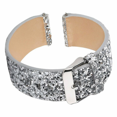 Withings ScanWatch Nova Glitter Leather Strap (Silver)
