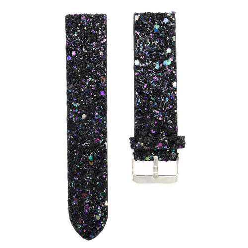 Withings ScanWatch Nova Glitter Leather Strap (Black)