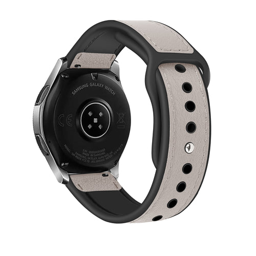 Amazfit Bip U (Pro) Leather Hybrid Strap (White)