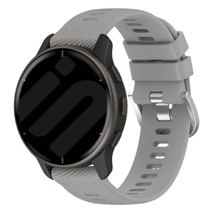 Garmin Vivomove Luxe Silicone Strap (Light Grey)